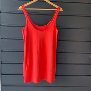 Red ASOS tank dress